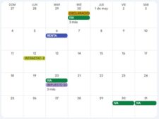 Calendario del contribuyente. Mayo 2025