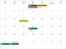 Calendario del contribuyente. Agosto 2025