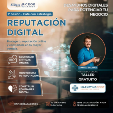 Jornada “Café con estrategia: reputación digital o cómo proteger y potenciar la imagen de tu empresa”