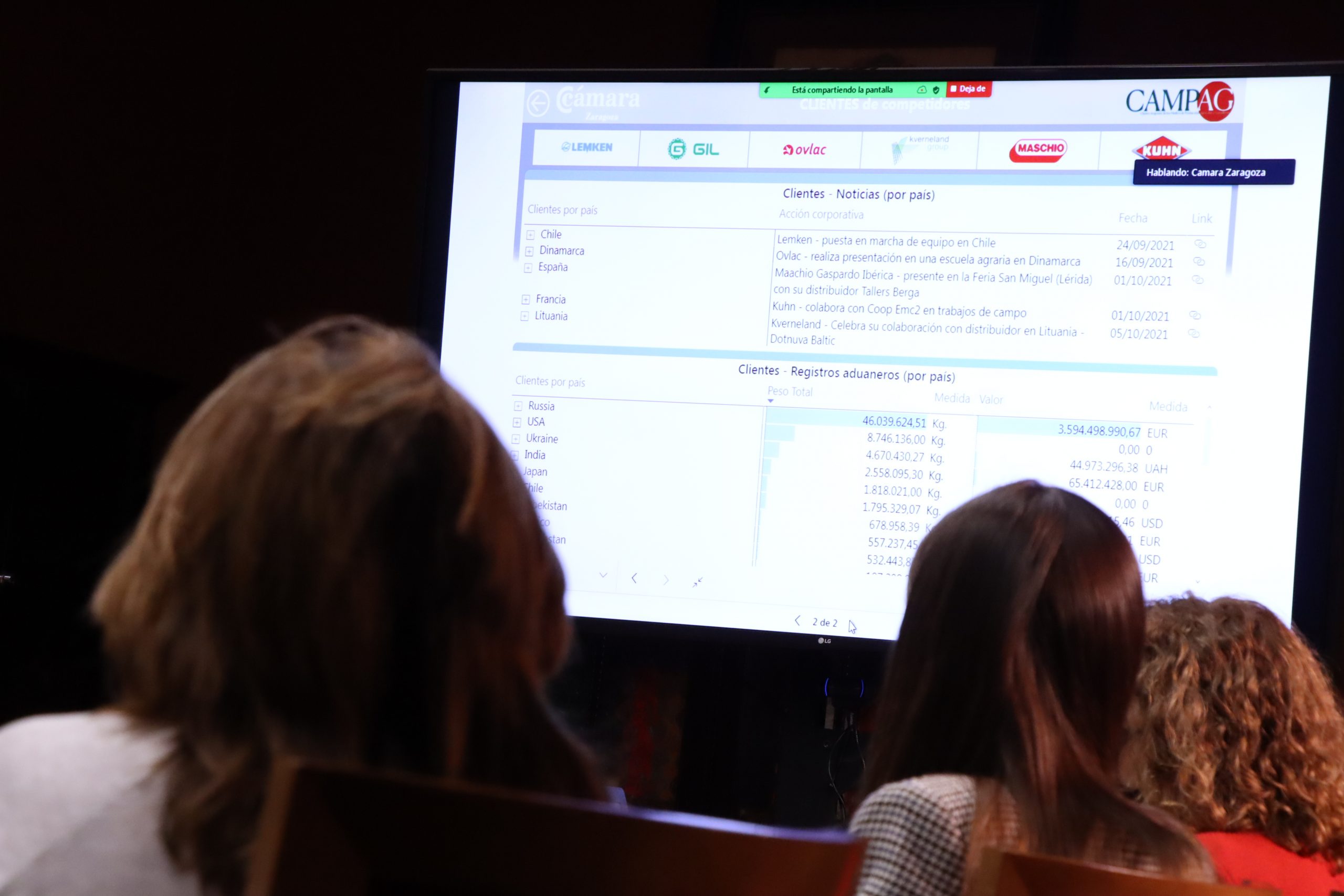 LA CÁMARA Y EL CLÚSTER CAMPAG UTILIZAN EL BIG DATA PARA IMPULSAR LA INTERNACIONALIZACIÓN DE LAS EMPRESAS AGROINDUSTRIALES