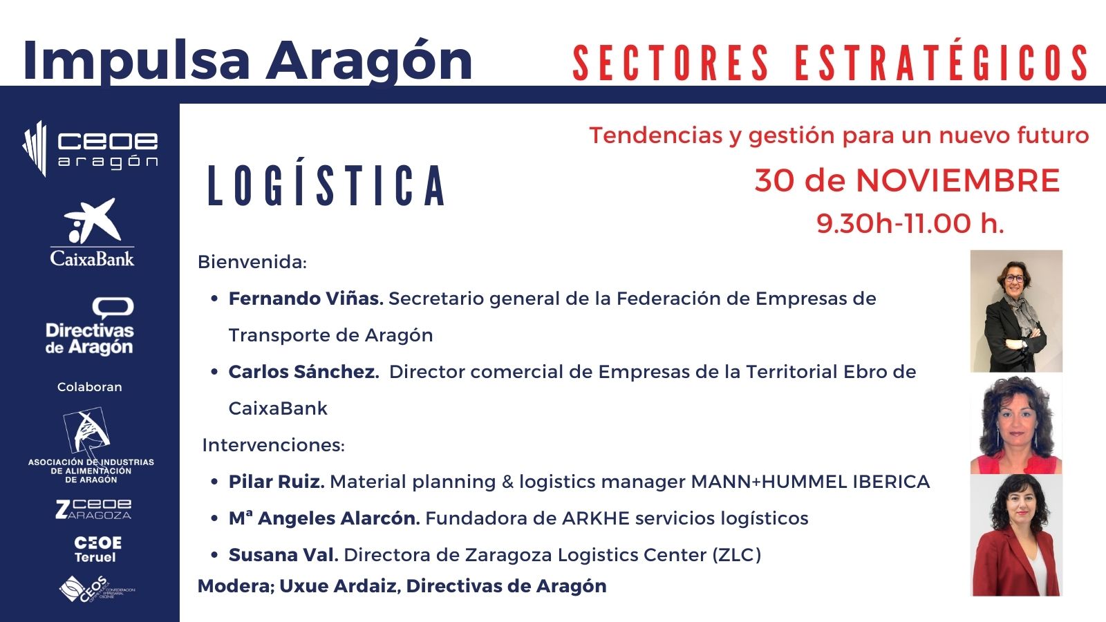 JORNADA IMPULSA ARAGÓN: TENDENCIAS Y GESTIÓN PARA UN NUEVO FUTURO: LOGÍSTICA