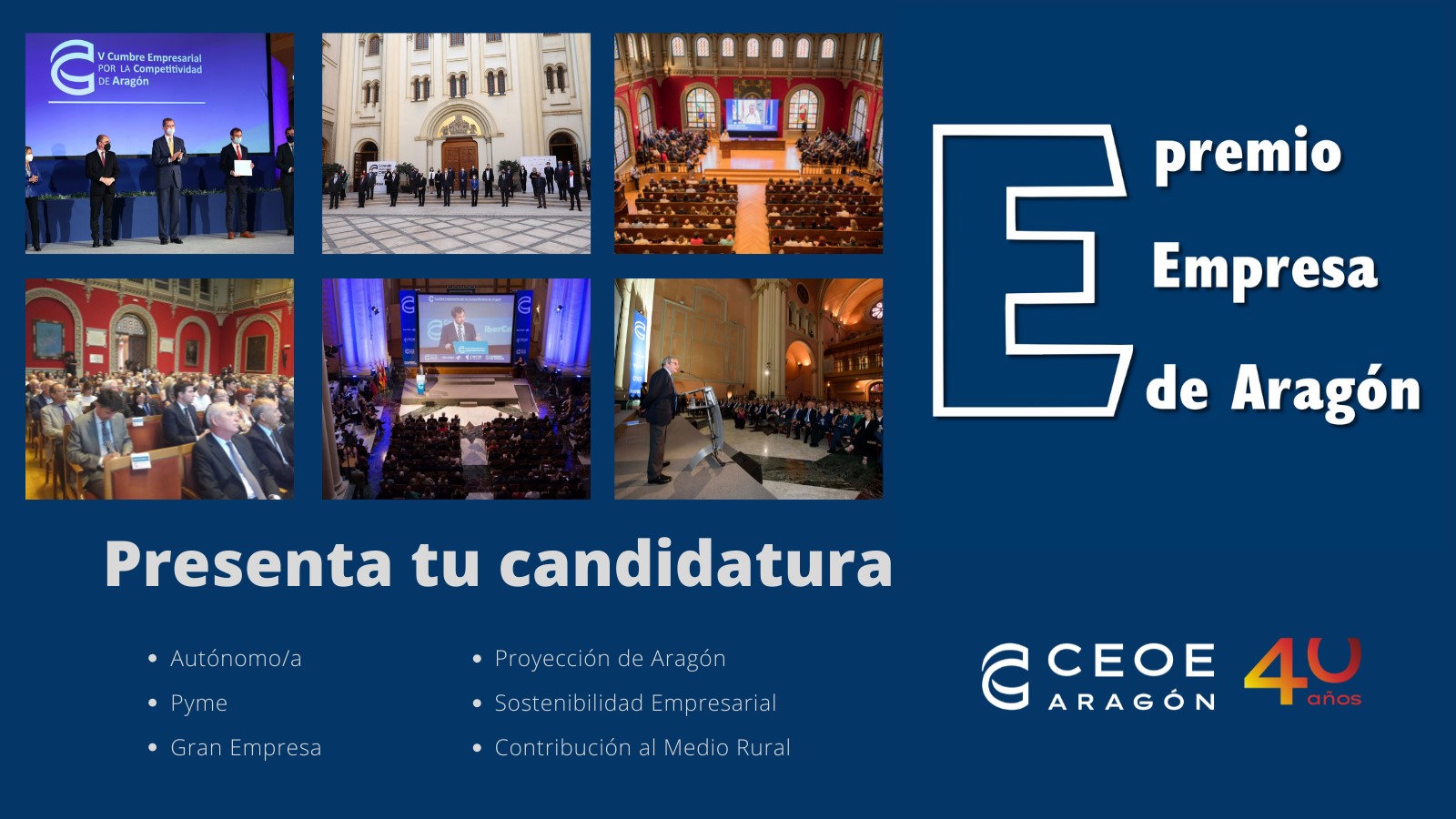 PRESENTA TU CANDIDATURA AL PREMIO EMPRESA DE ARAGÓN