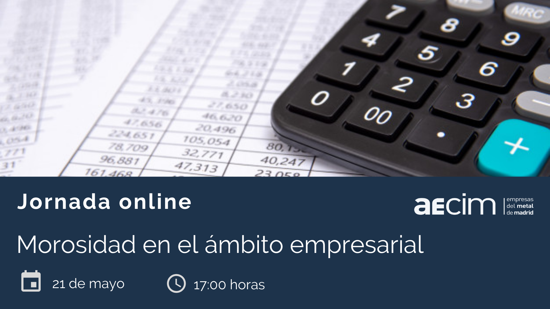 JORNADA ONLINE “LA MOROSIDAD EN ÁMBITO EMPRESARIAL”