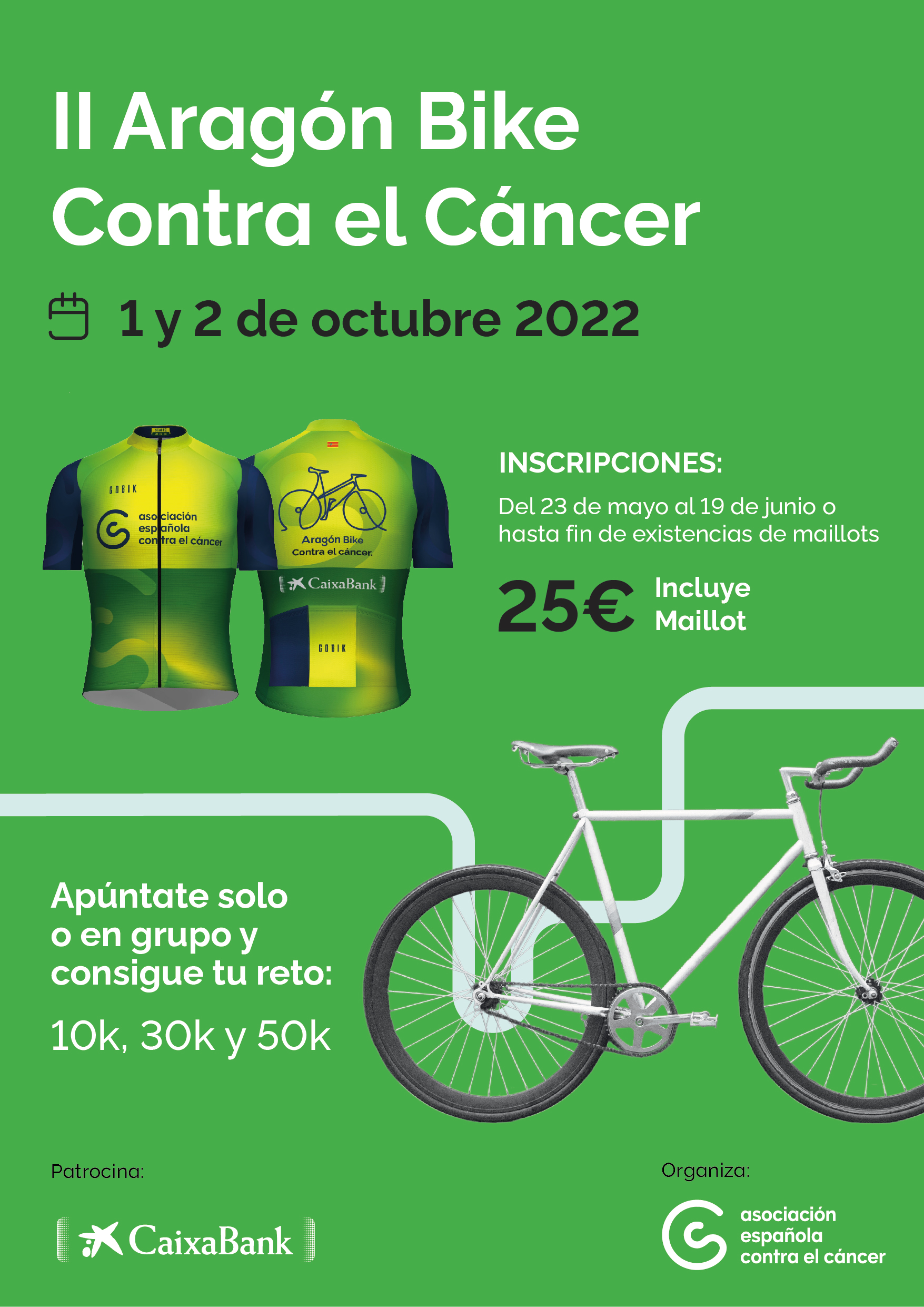 PARTICIPA EN LA II ARAGÓN BIKE CONTRA EL CÁNCER