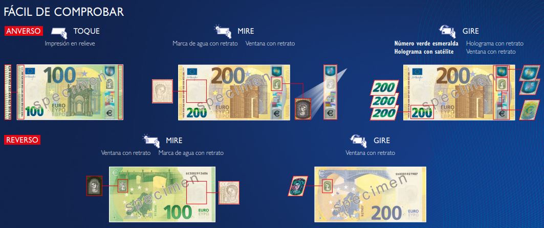 EL PRÓXIMO 28 DE MAYO ENTRAN EN CIRCULACIÓN LOS NUEVOS BILLETES DE 100 Y 200 EUROS