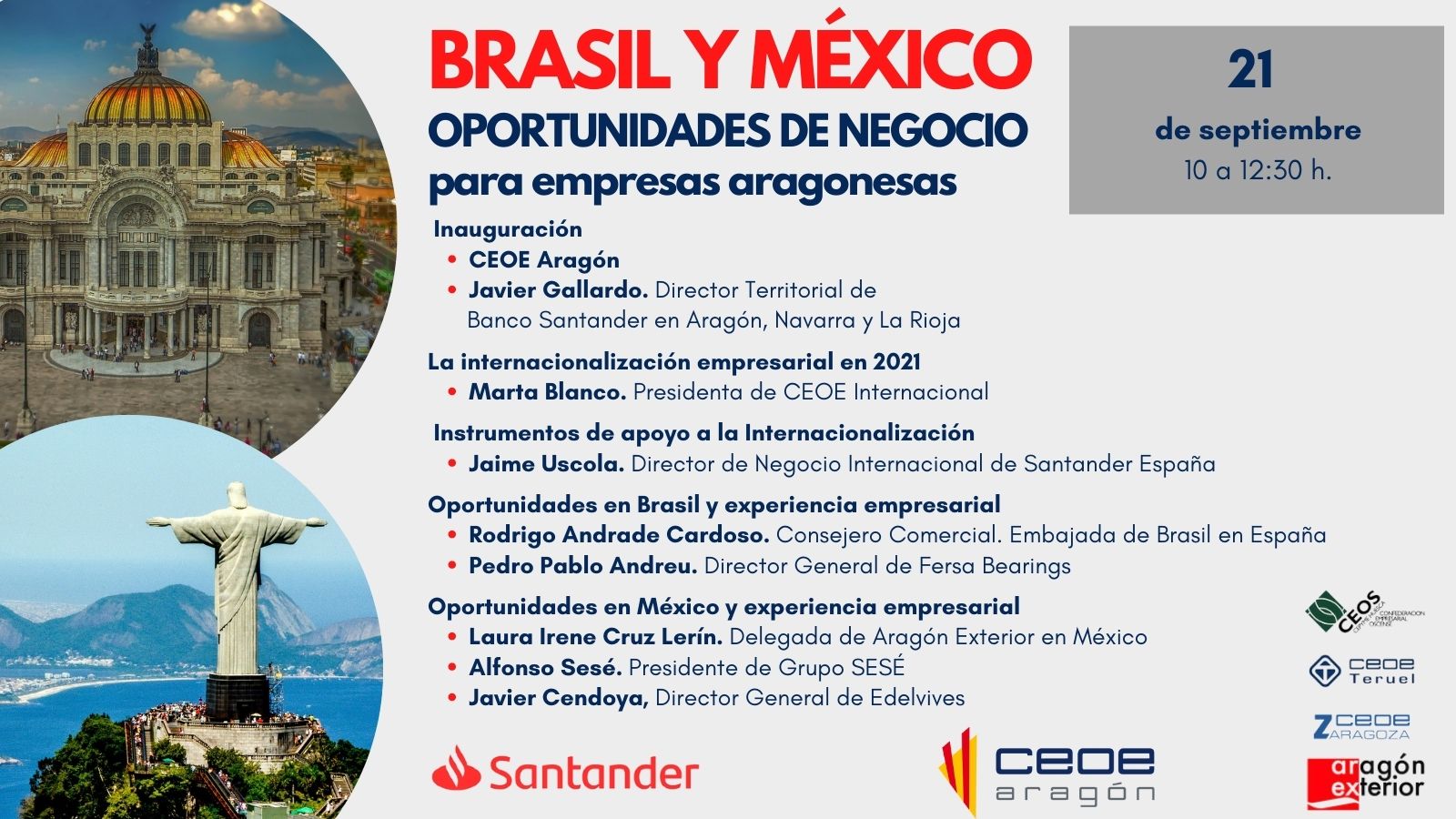 JORNADA: OPORTUNIDADES DE NEGOCIO E INVERSIÓN EN BRASIL Y MÉXICO