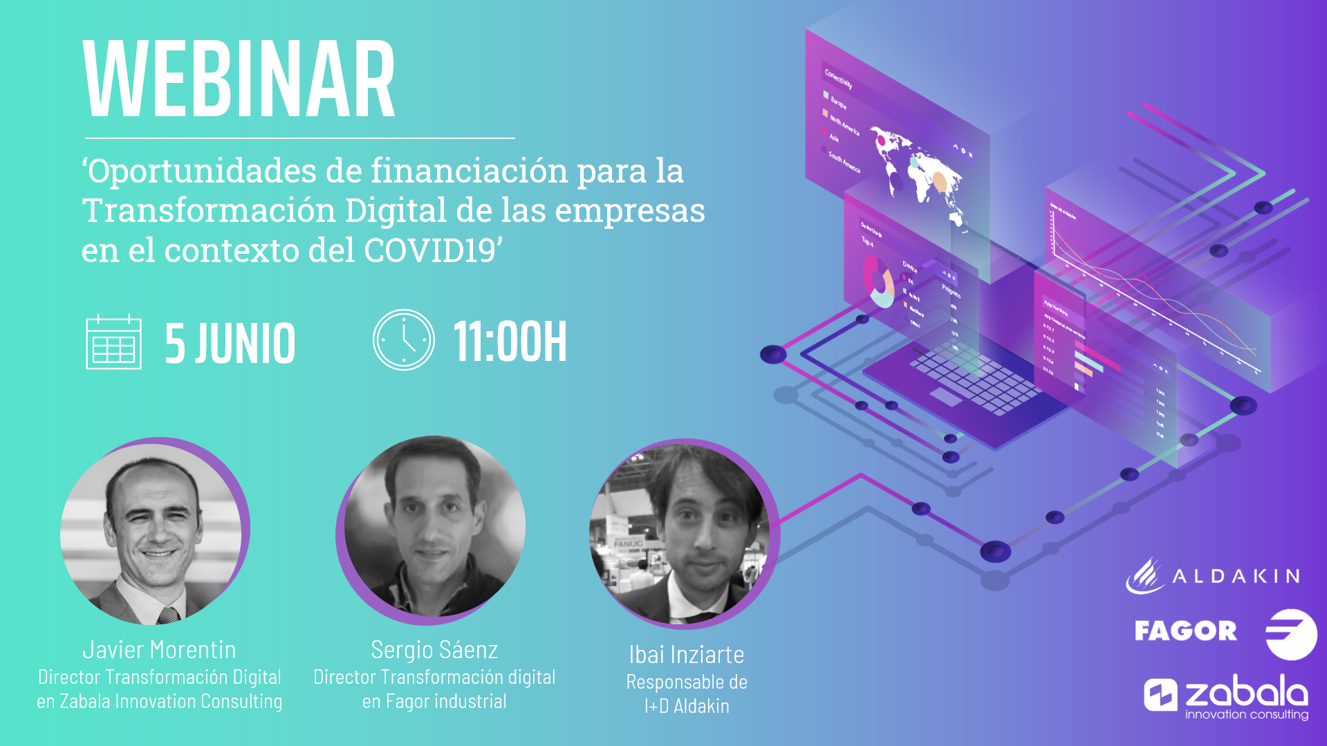 WEBINAR: “OPORTUNIDADES DE FINANCIACIÓN PARA LA TRANSFORMACIÓN DIGITAL DE LAS EMPRESAS EN EL CONTEXTO DEL COVID19”